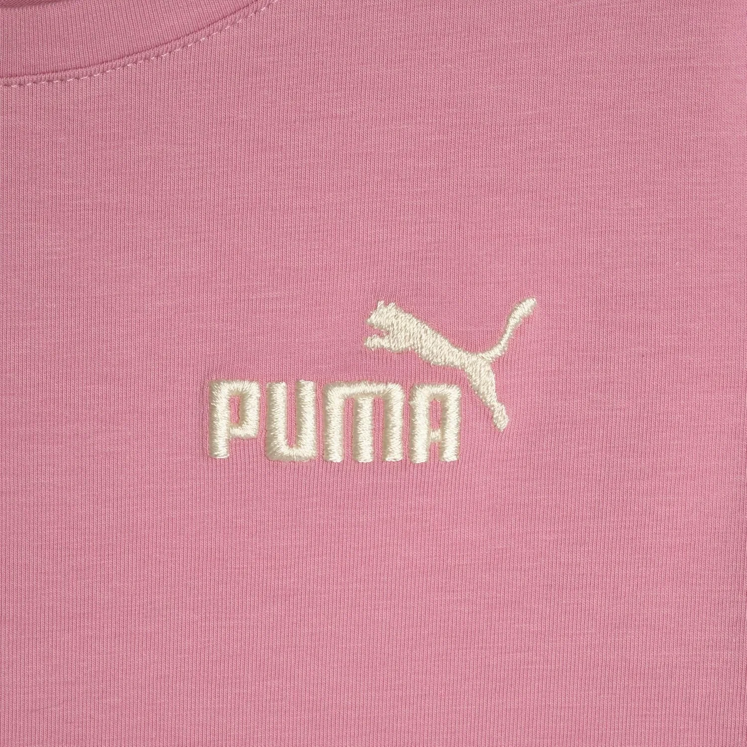 Футболка детская с логотипом PUMA, цвет Poised Pink — фото 3