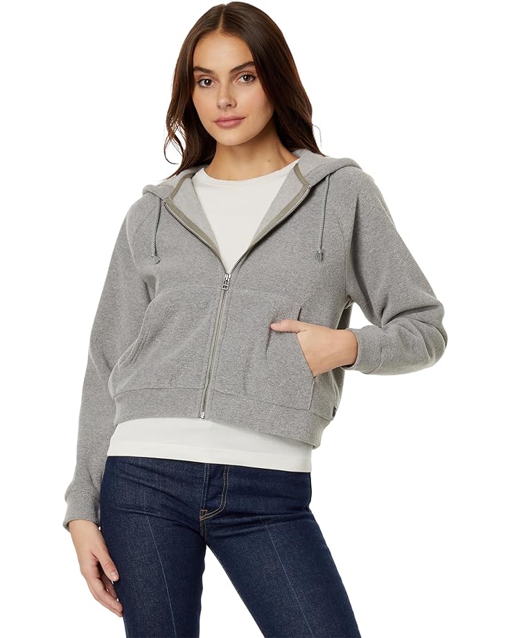 

Худи Toad&Co Whitney Terry Zip, цвет Light Heather Grey