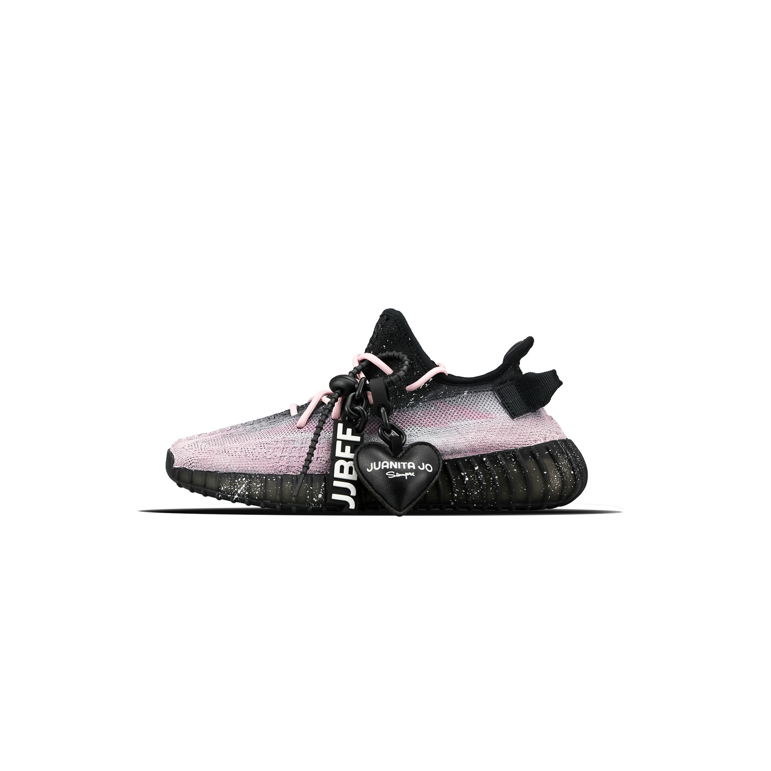 Кроссовки adidas originals Yeezy Boost 350 V2 Lifestyle Shoes Unisex Low-top Black/Pink/White, черный
