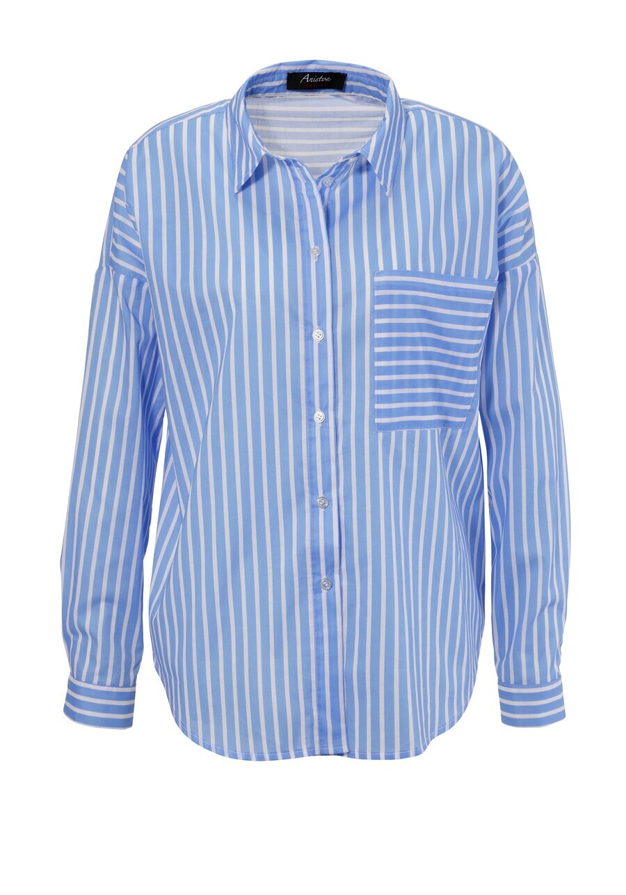 

Длинная блузка Aniston CASUAL Blouse, синий