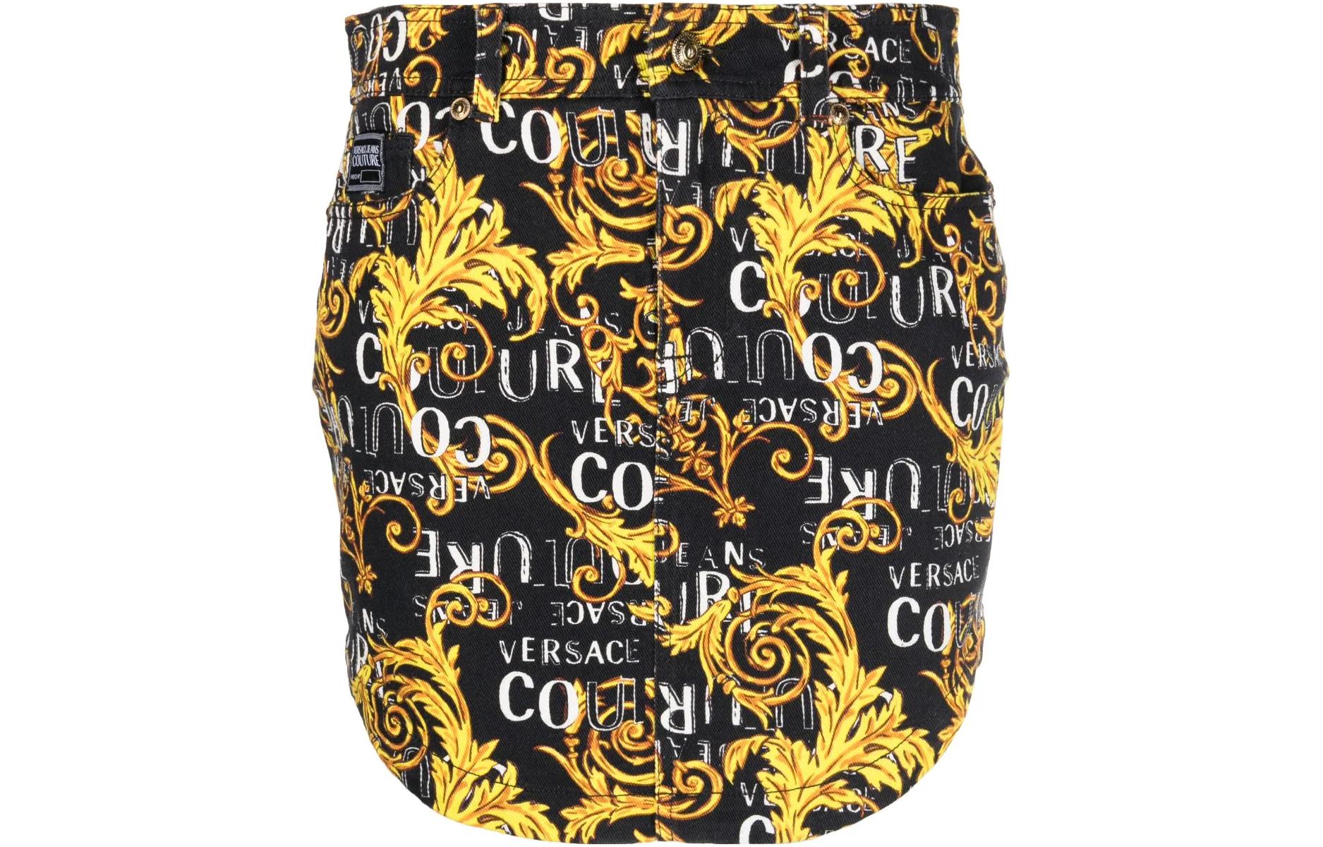 

Повседневная короткая юбка женская VERSACE JEANS COUTURE, черный