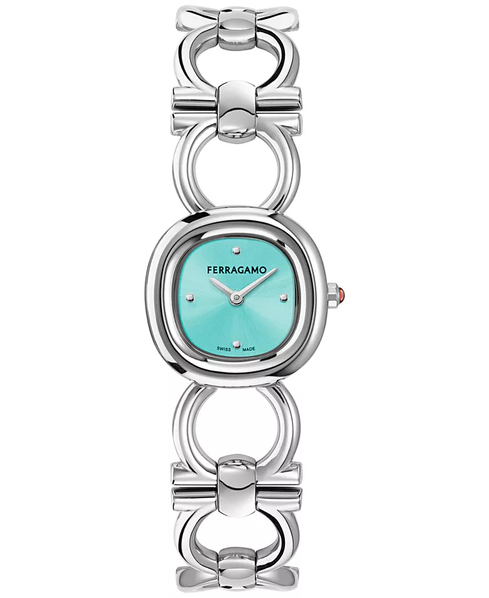 

Женские часы Swiss Double Gancini с браслетом из нержавеющей стали, 25 мм Ferragamo