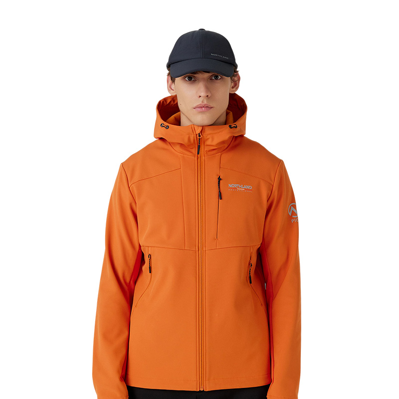 

NORTHLAND Профессиональный ветрозащитный куртка мужская, Persimmon Orange