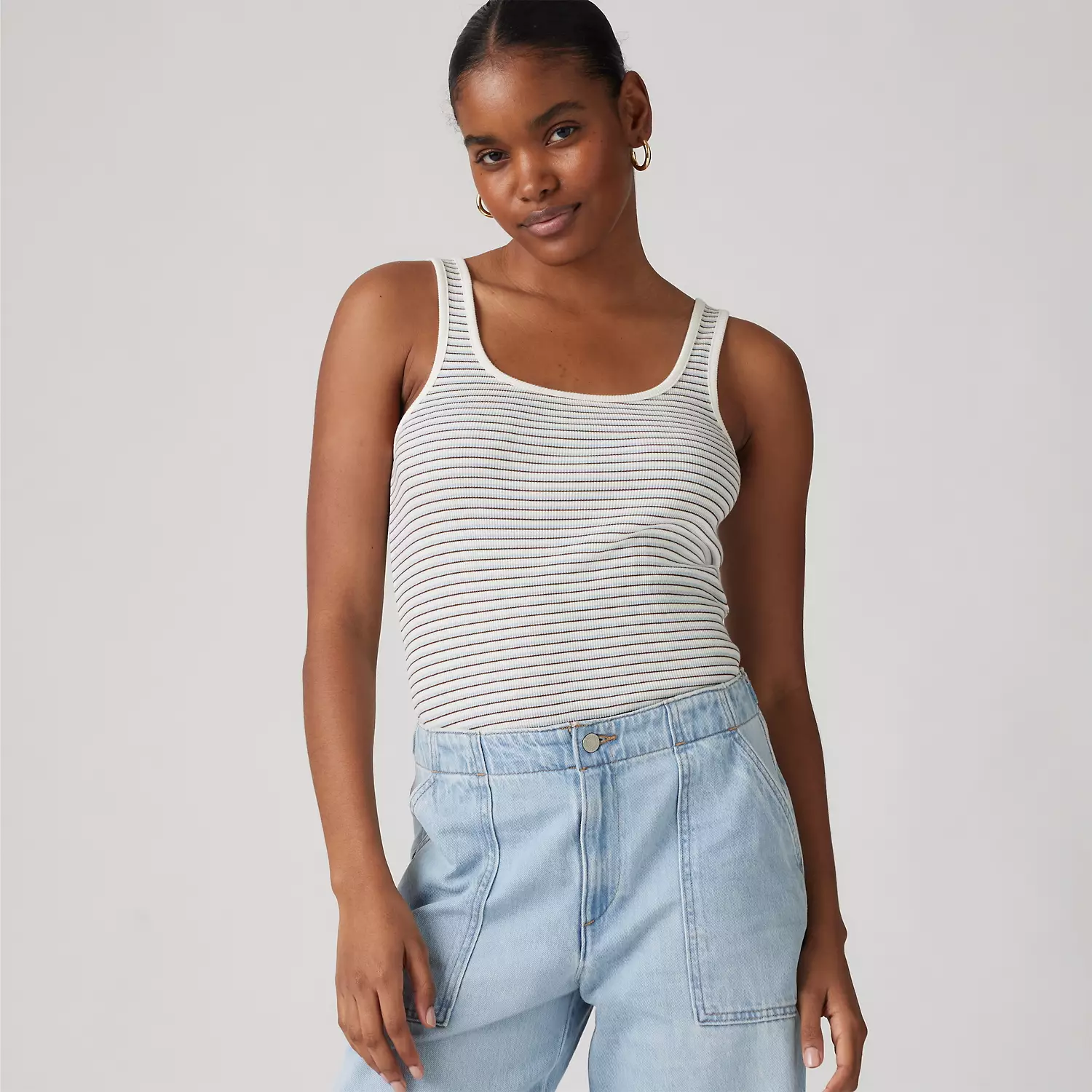 

Топ Essential Rib Levi's, цвет Indigo Stripe Skyway - Blue