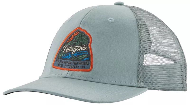 

Patagonia Take a Stand Кепка дальнобойщика, цвет Bayou Badge/Thermal Blue