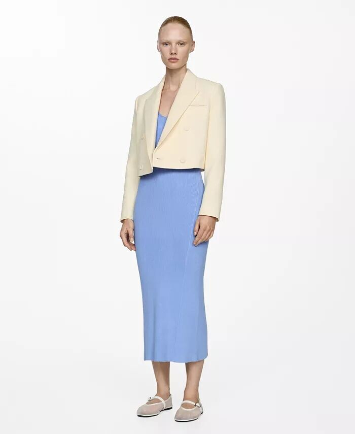 

Женское трикотажное платье MANGO, синий