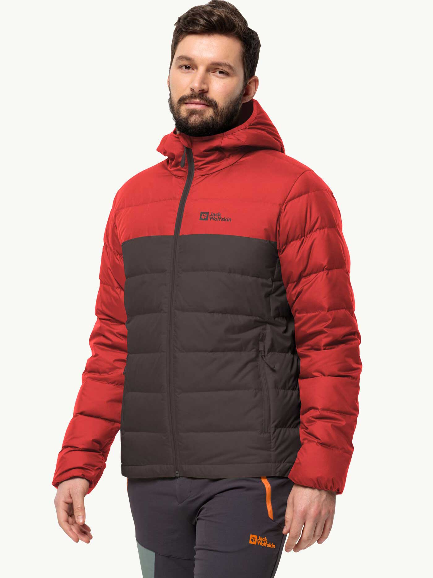 

Куртка Jack Wolfskin ATHER DOWN HOODY M, красный