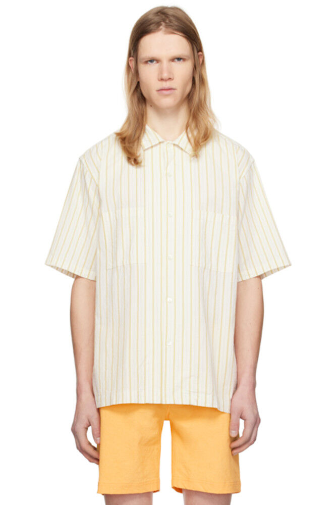 

Белая и желтая рубашка Johnny Stripe SS Pilgrim Surf + Supply