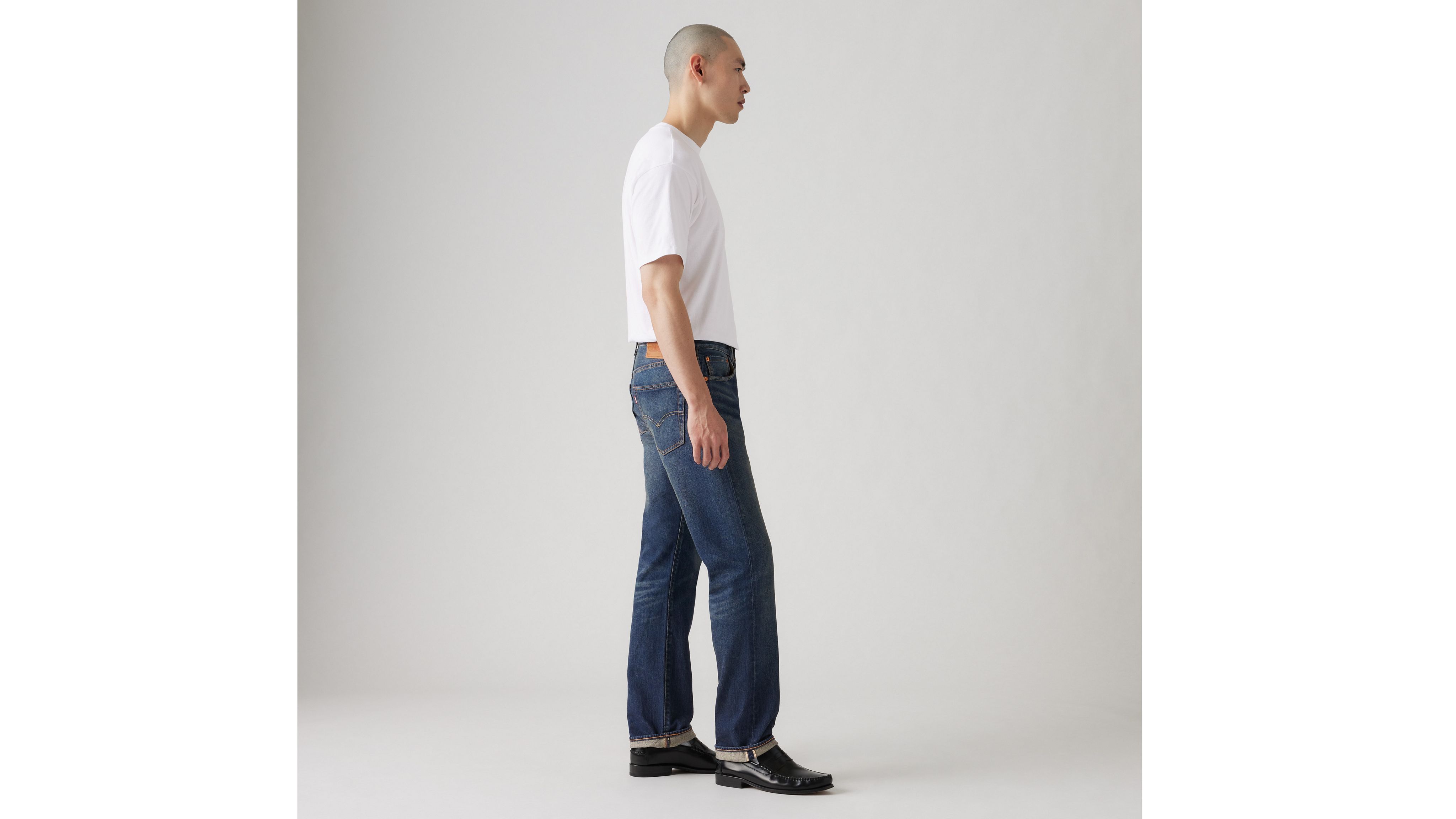 501 Оригинальные джинсы Selvedge для мужчин Levi's, цвет Bounty Hunter - Dark Wash — фото 4