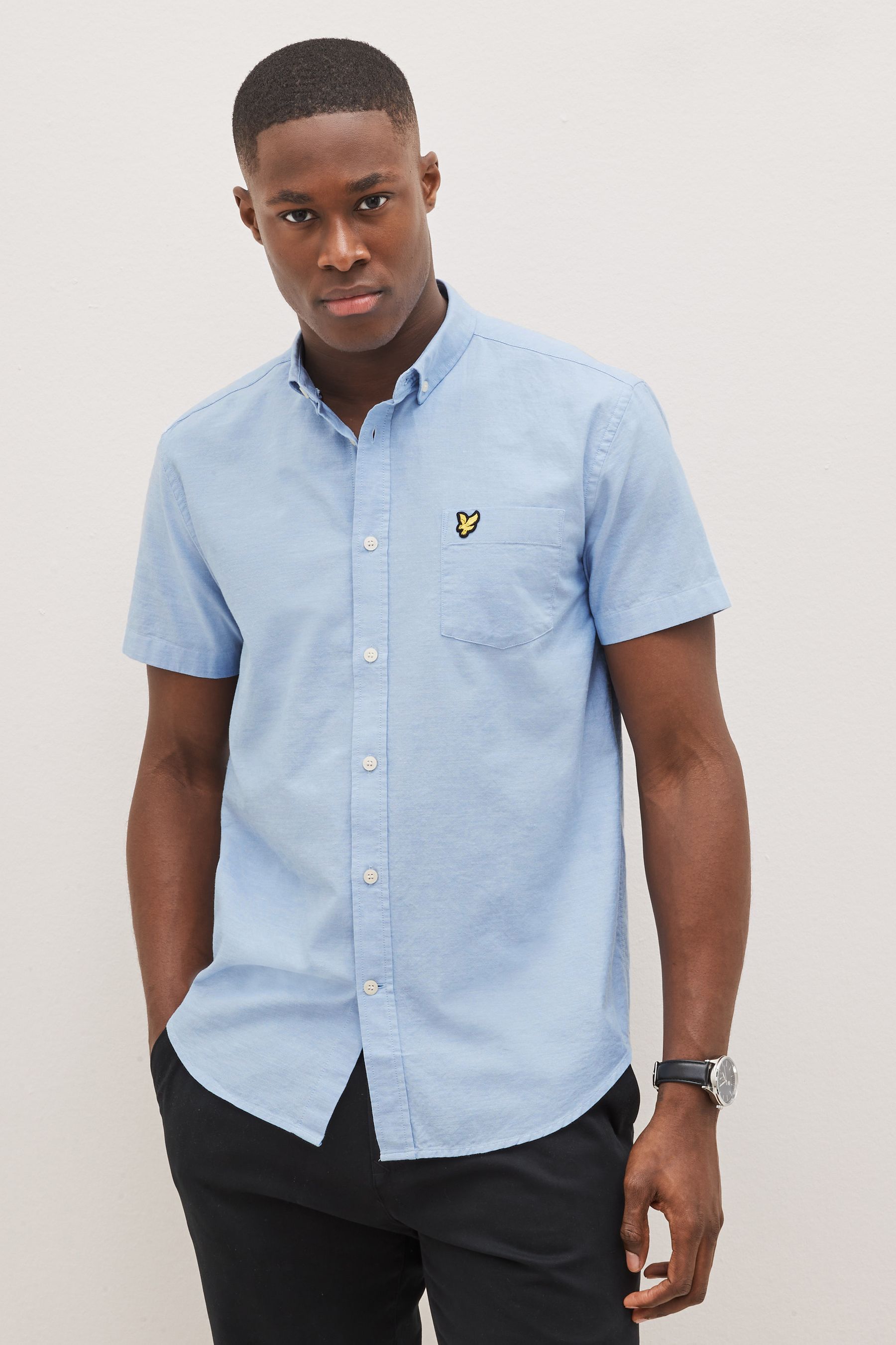 

Рубашка с короткими рукавами Lyle & Scott, синий