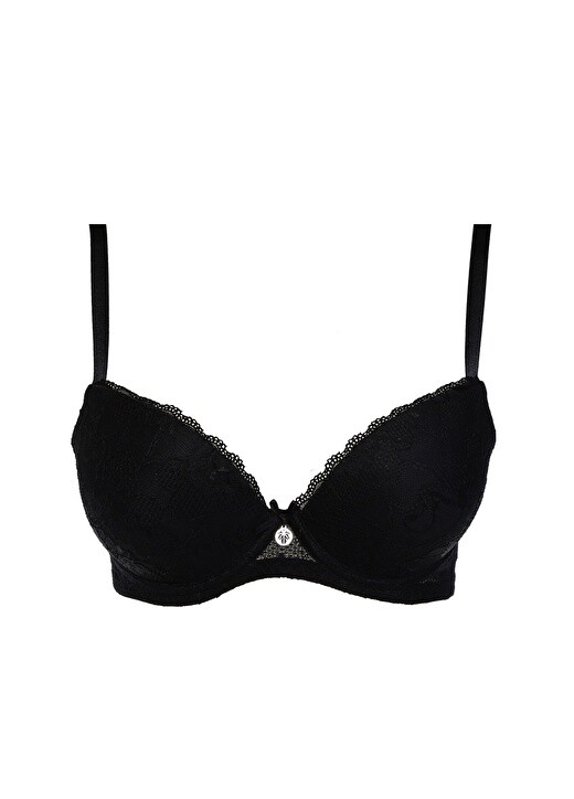 

Черный бюстгальтер на косточках Blackspade