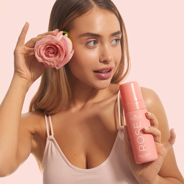Мыло «Роза» для очищения кожи лица, 150 мл Cocosolis Rose clean & hydrate face foam — фото 2