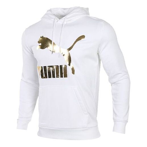 

Толстовка hooded knitting loose hooded fleece white Puma, белый