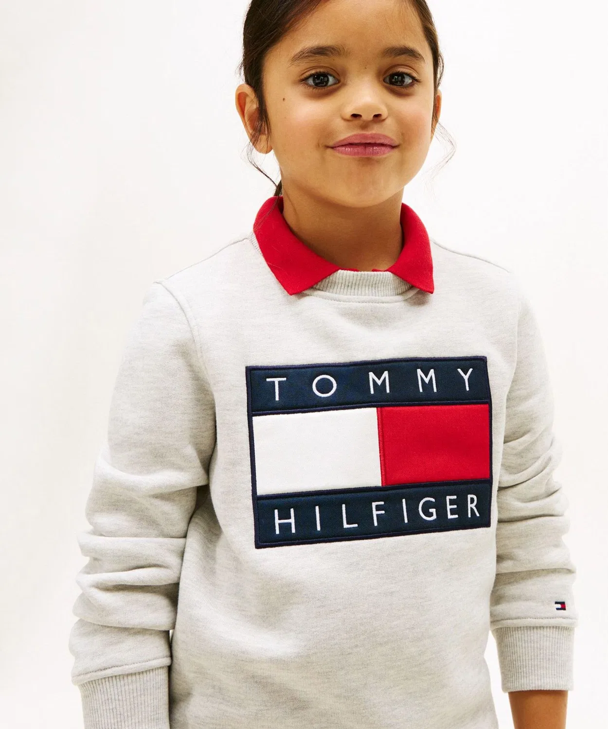 Свитшот детский с флагом Tommy Hilfiger, мультиколор — фото 4