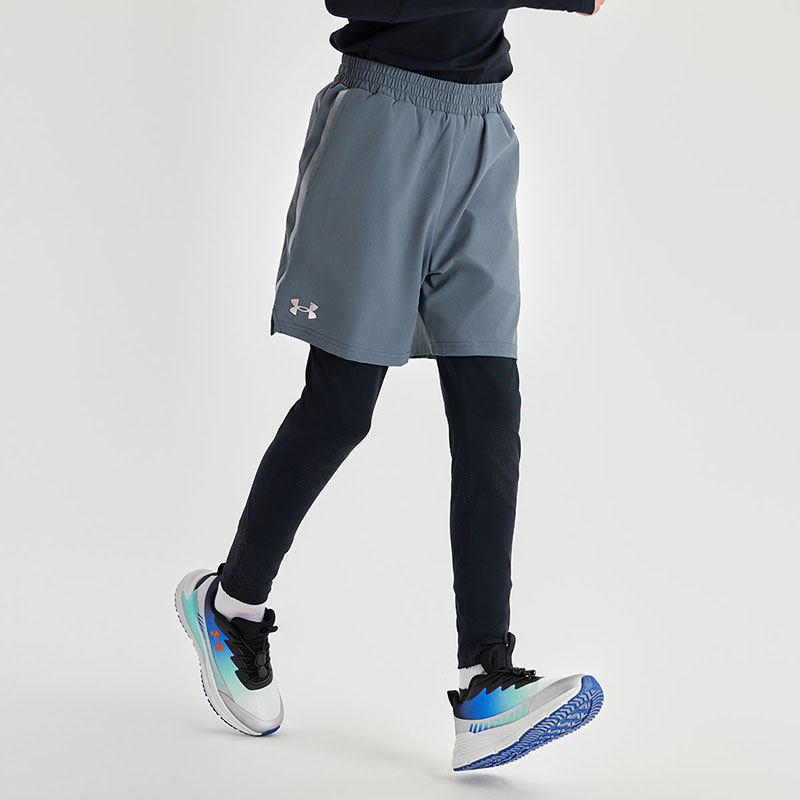 Элитные прямые брюки повседневные подростковые Under Armour, темно-серый — фото 3