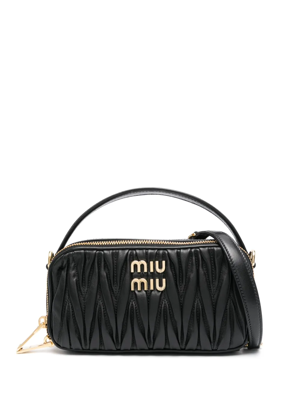 

Стеганая сумка-тоут MIU MIU, черный