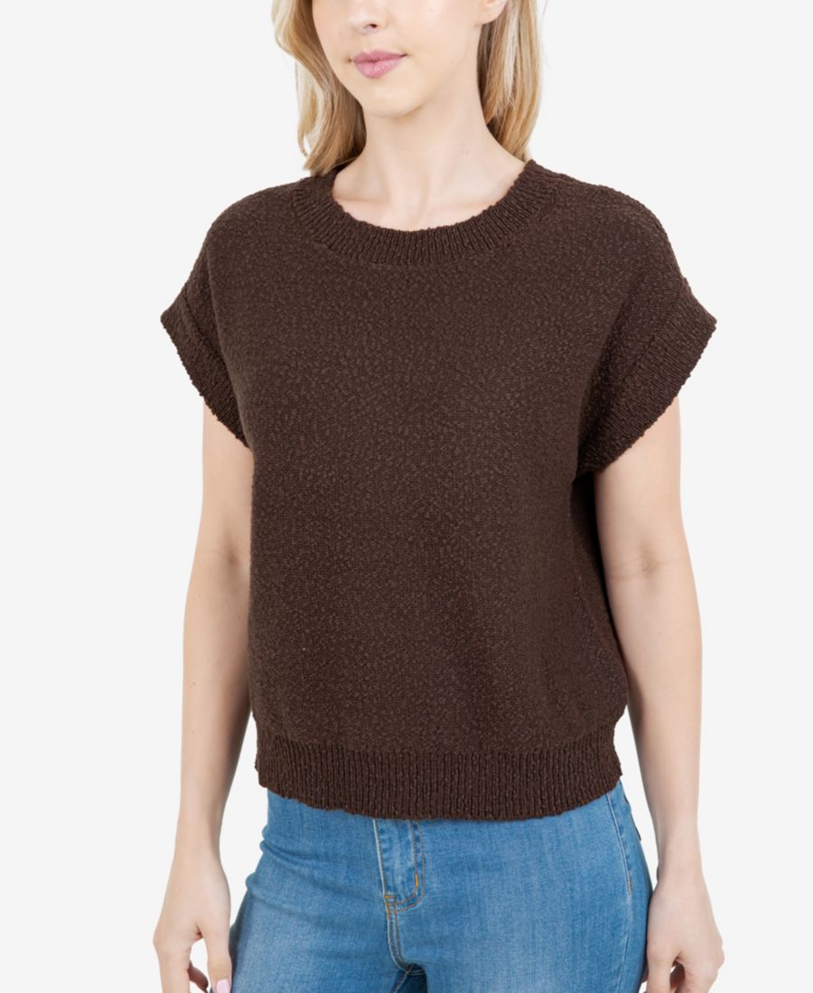 

Женский фактурный свитер без рукавов Fever, Demitasse