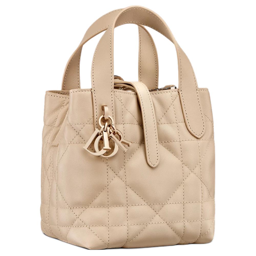 DIOR Сумка через плечо из телячьей кожи для женщин Toujours Pink Beige — фото 4