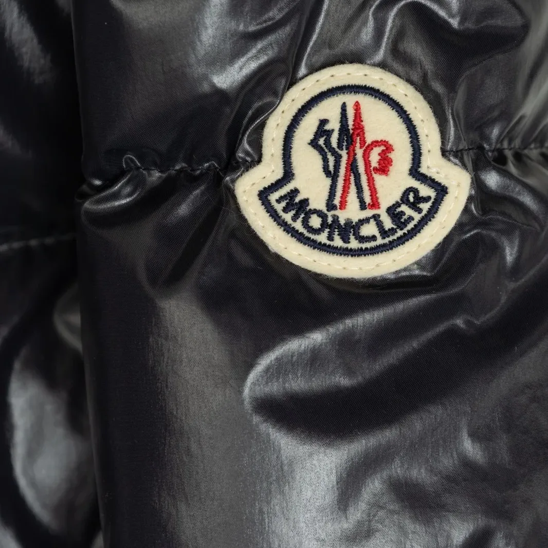 Moncler Детская пуховая куртка для возраста 3-7 лет, цвет marine blue — фото 4