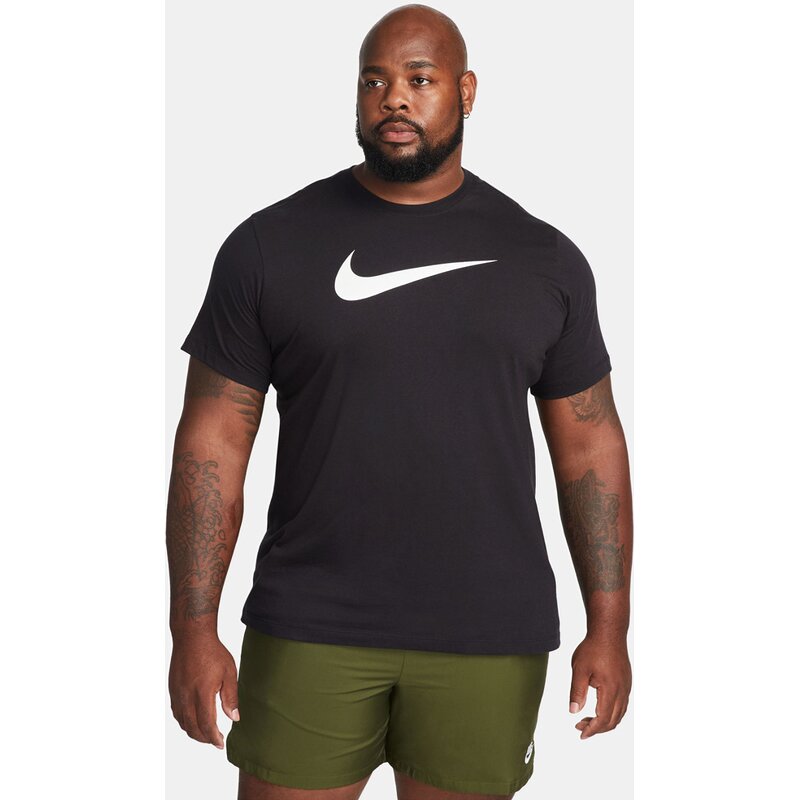 Стиль жизни - текстиль - футболки с логотипом swoosh t-shirt Nike, черный — фото 4