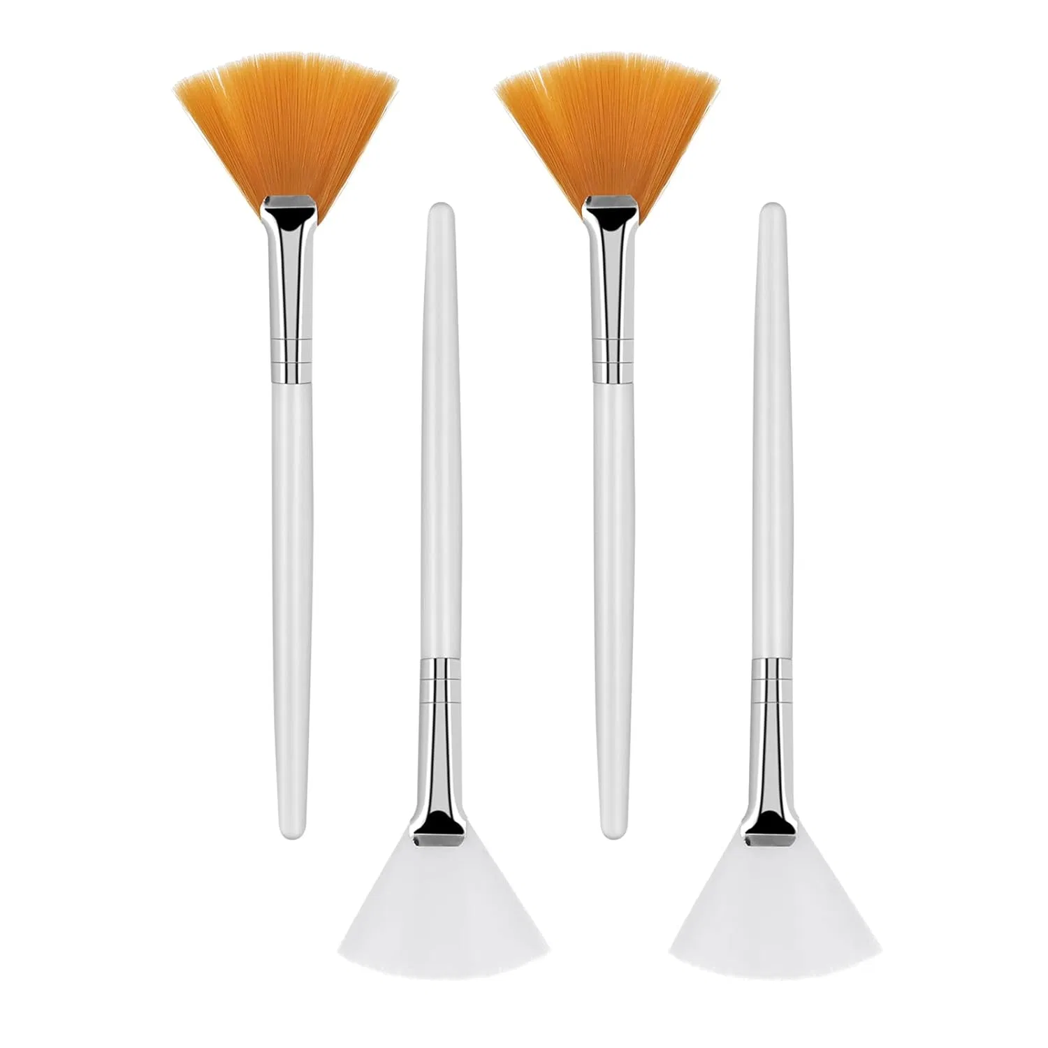 Набор из 4 веерных кистей Sibba для косметических масок Sibba, Pack Of 4
