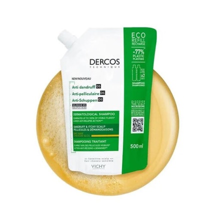 

Dercos Refill Шампунь против перхоти для сухих волос 500 мл, Vichy