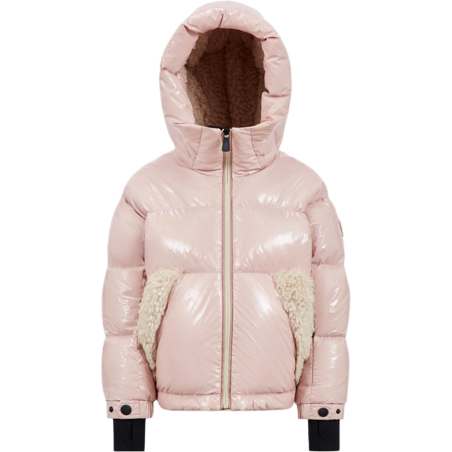 Moncler Grenoble Утепленная куртка светло-розовая детская — фото 3