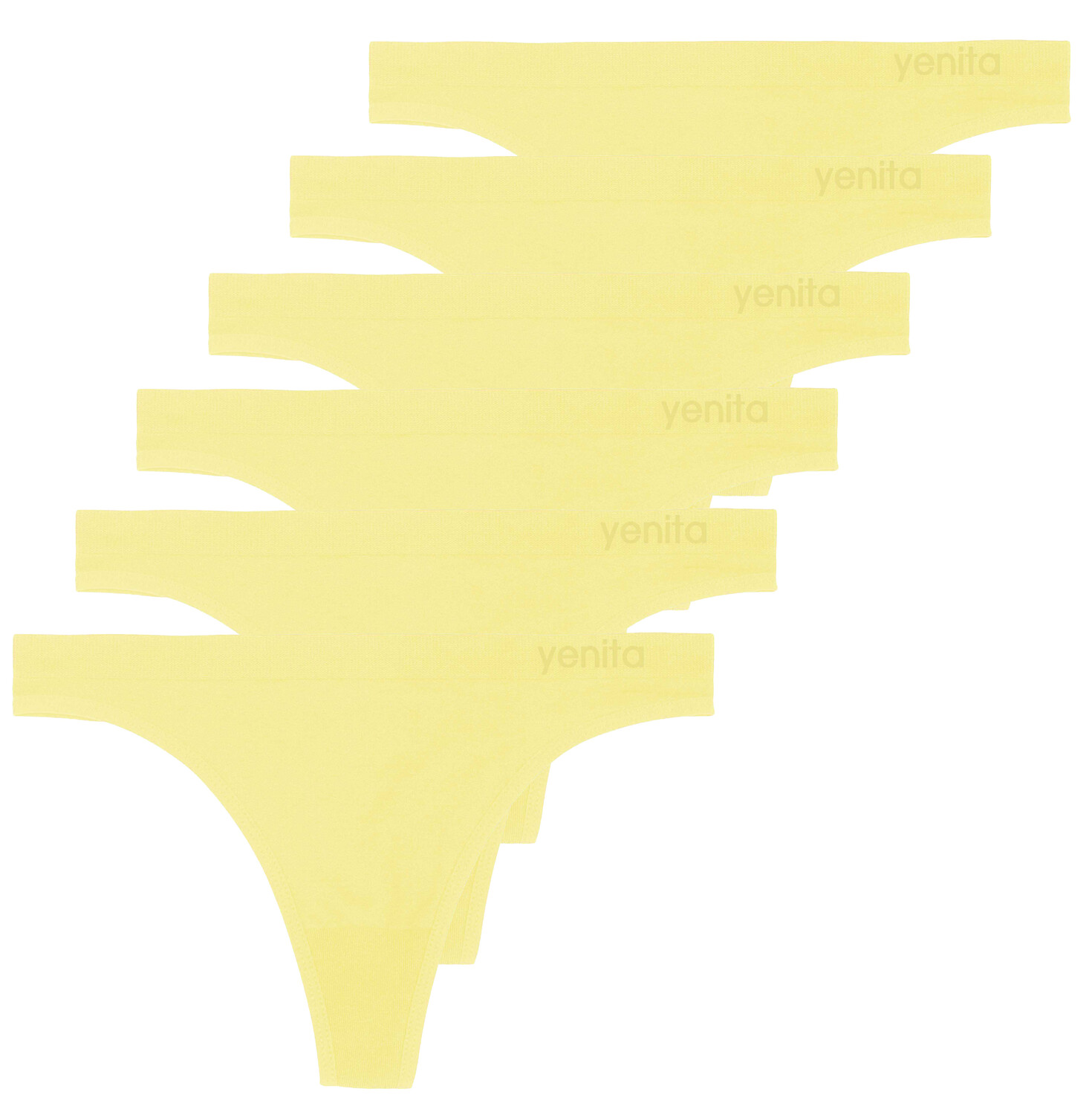 

Стринги Yenita 6 шт Seamless Basic, цвет lemonade