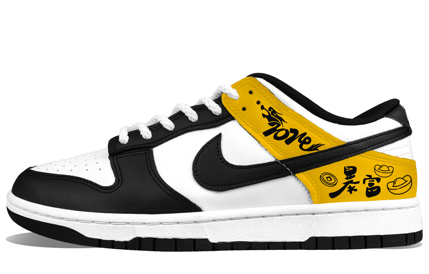 

Кроссовки Nike Dunk Skateboarding Shoes Men Low-top Yellow, желтый