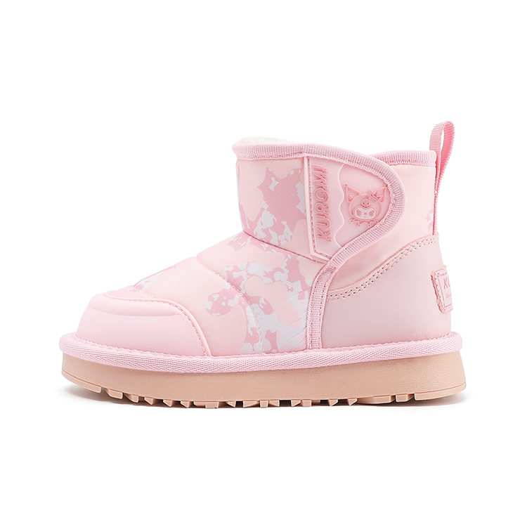 

Детские ботинки Sanrio x Kulomi Warm Slip-Resistant Waterproof Mid-Top Kids' Boots Kids' Hello Kitty, розовый