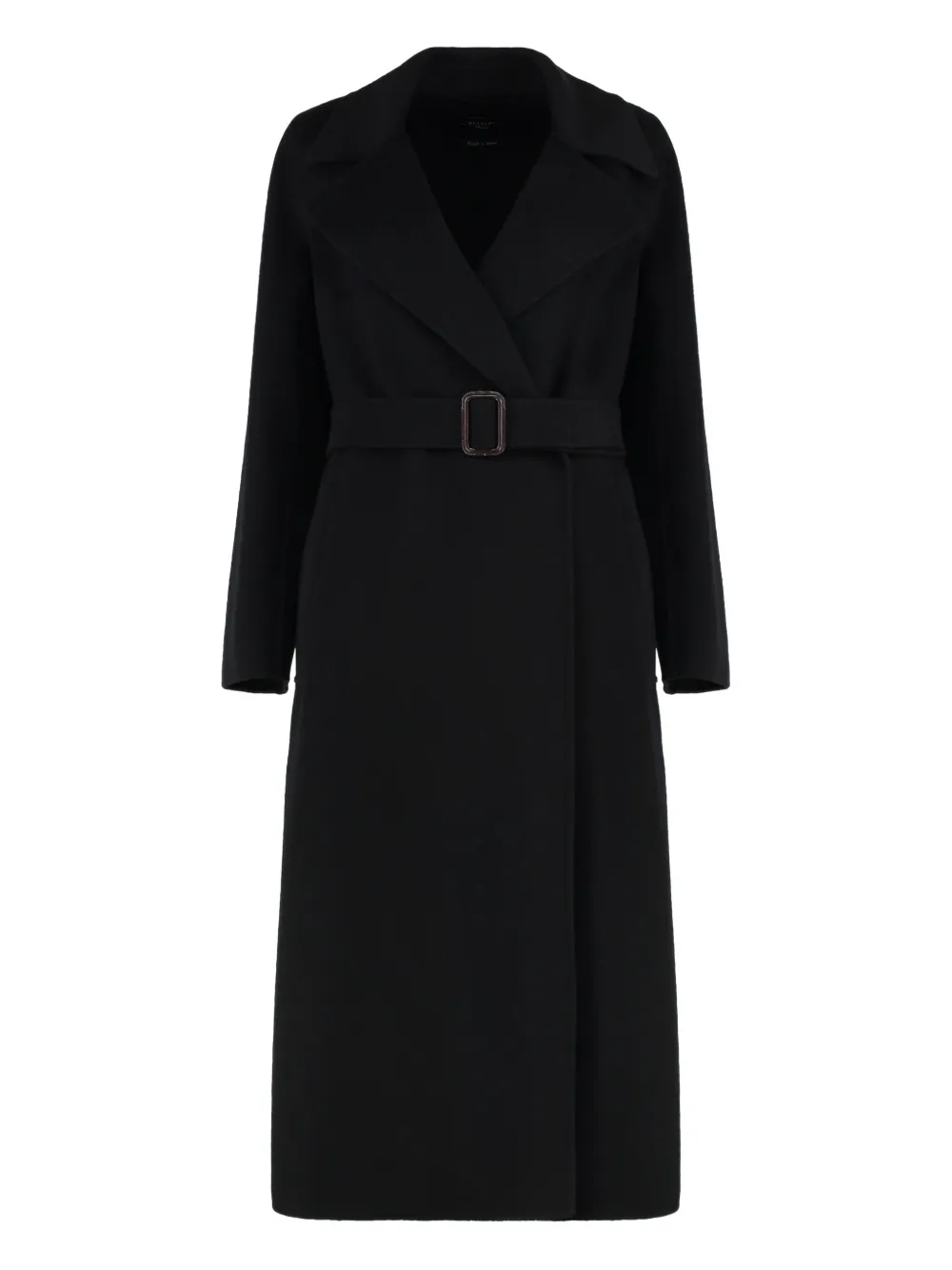 

Шерстяное пальто Manu с поясом Weekend Max Mara, черный