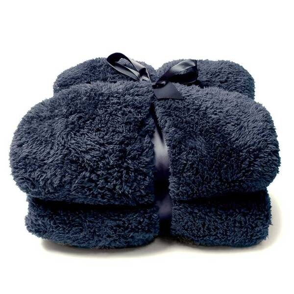 

Покрывало Unique Living Teddy 2, 200x1x150 см, ночной синий