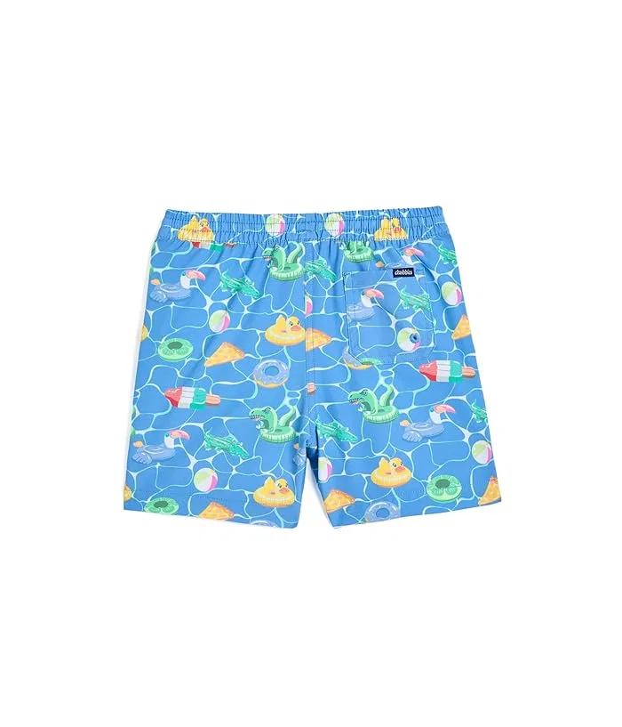 Плавки The Lil Cannonball Crews Swim Trunk Chubbies Kids, Meduim Blue/Pattern Base — фото 2