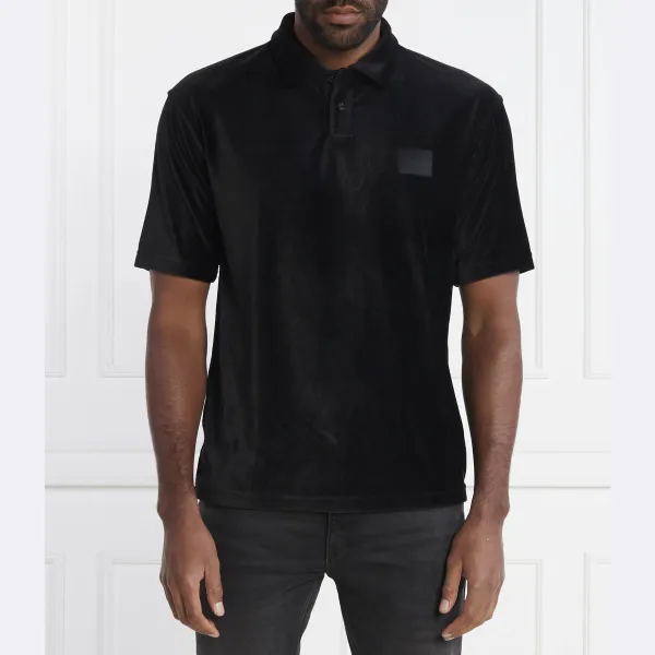 

Рубашка поло Damtolo стандартного кроя Hugo, черный