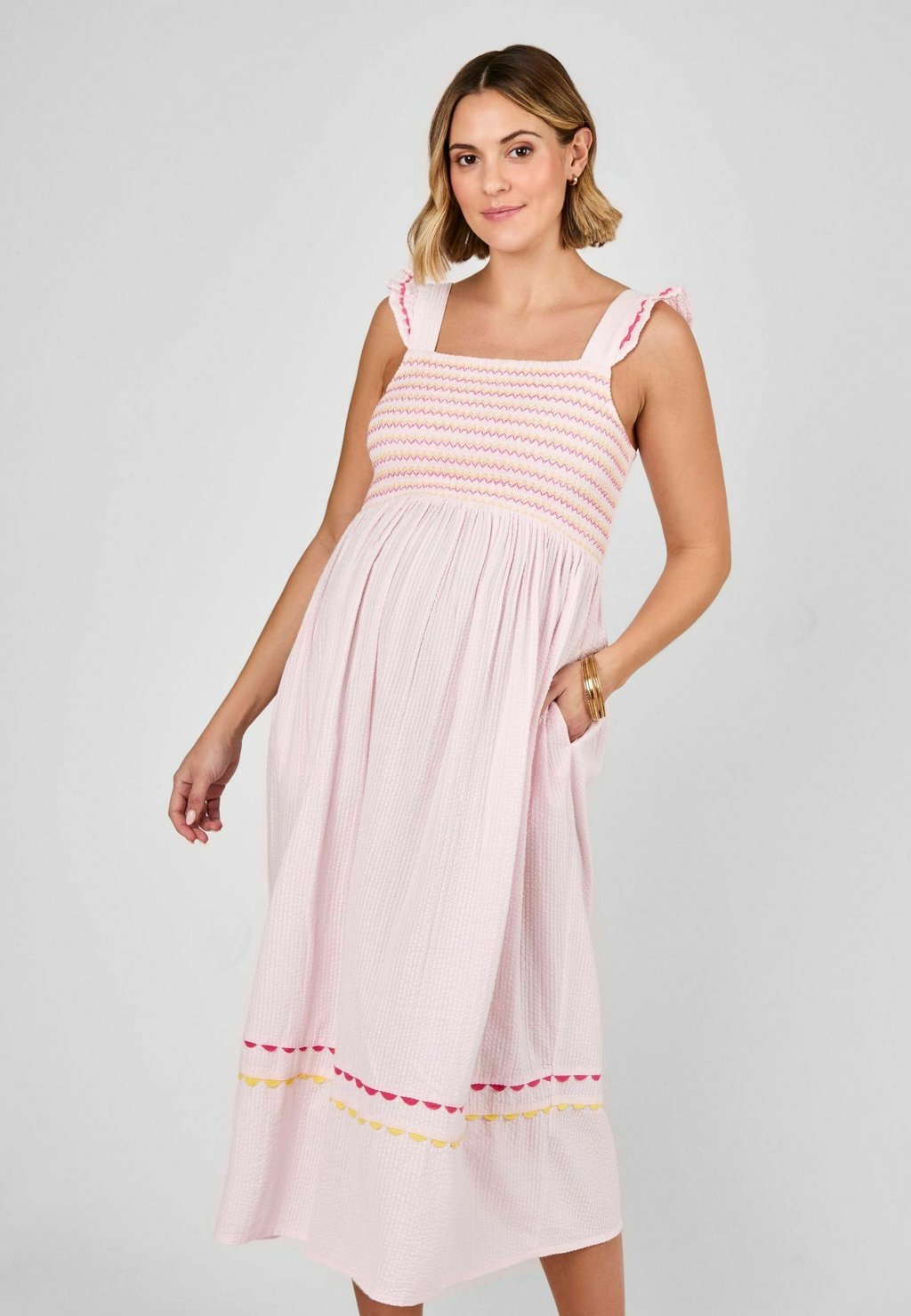 

Повседневное платье MATERNITY FIT JoJo Maman Bébé, розовый