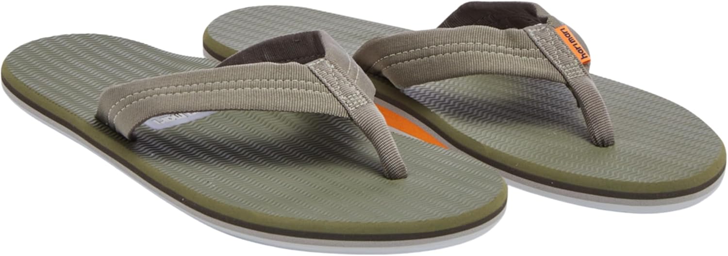 

Мужские водонепроницаемые пляжные шлепанцы с резиновой подошвой и нейлоновым ремешком- Без растяжения, с прочной поддержкой свода стопы, антибактериальные, плавают на воде Hari Mari, Moss