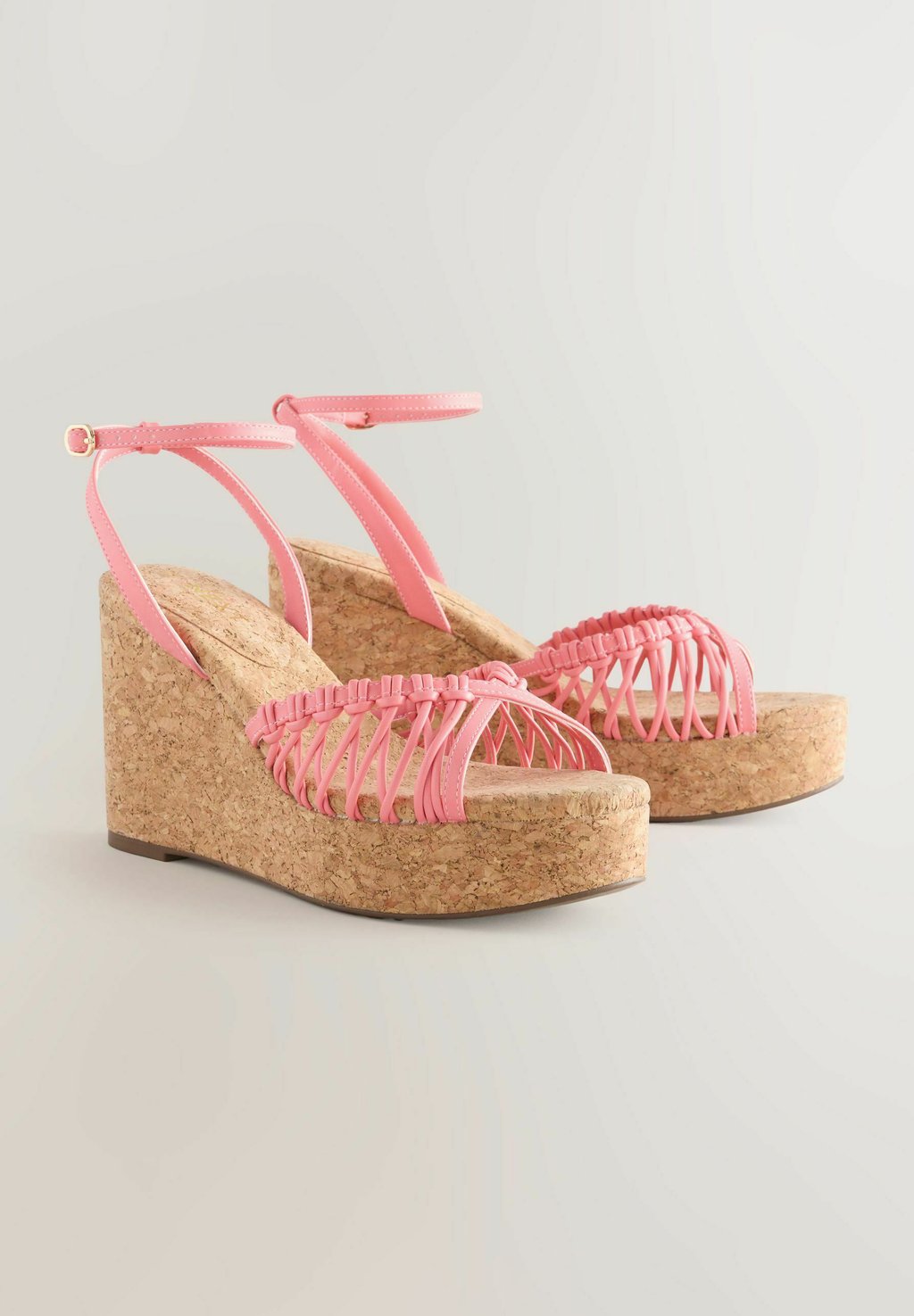Босоножки на танкетке REGULAR FIT - FOREVER COMFORT TOE WEAVE DETAIL - Platform sandals Next, розовый — фото 2
