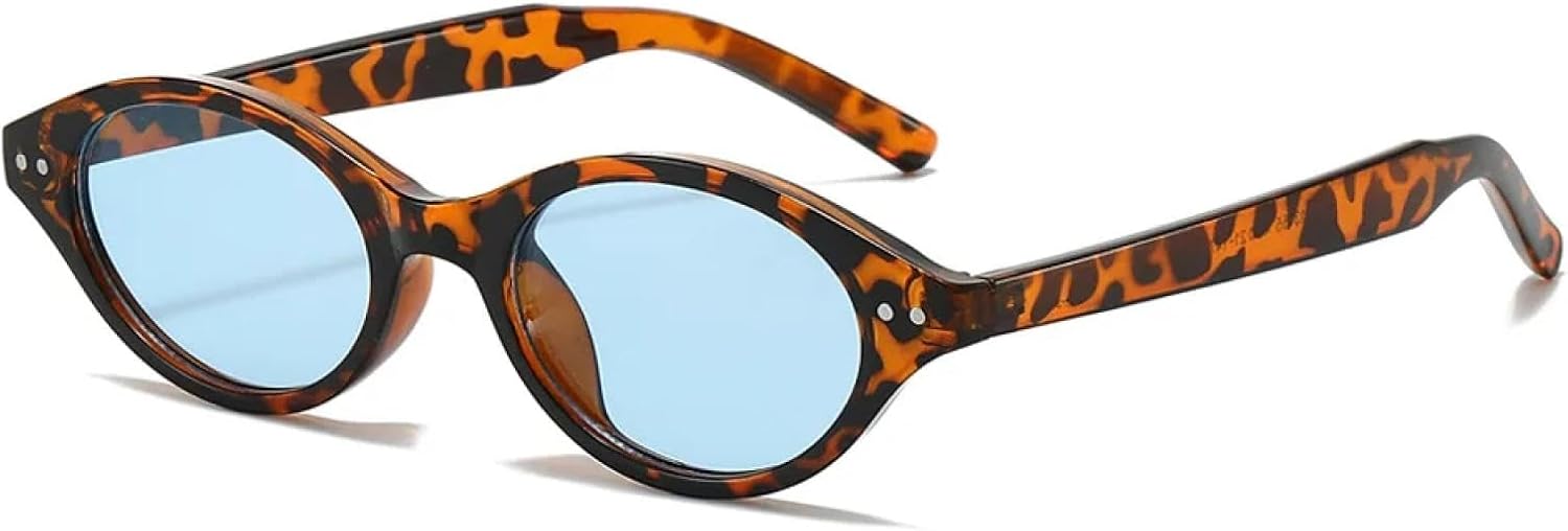 

Солнцезащитные очки с защитой от УФ-излучения UV400 | Маленькие овальные очки на заклепках | Для женщин и мужчин | Линзы конфетных цветов | Для занятий спортом на открытом воздухе и вождения DSVIGF, 13155-c8