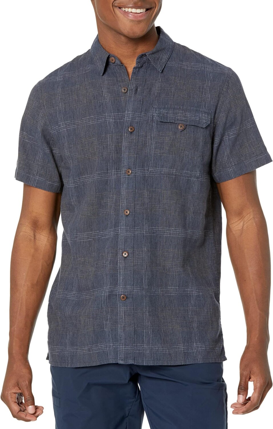 

Рубашка Hempline Spaced Short Sleeve Royal Robbins, цвет Collins Blue 1