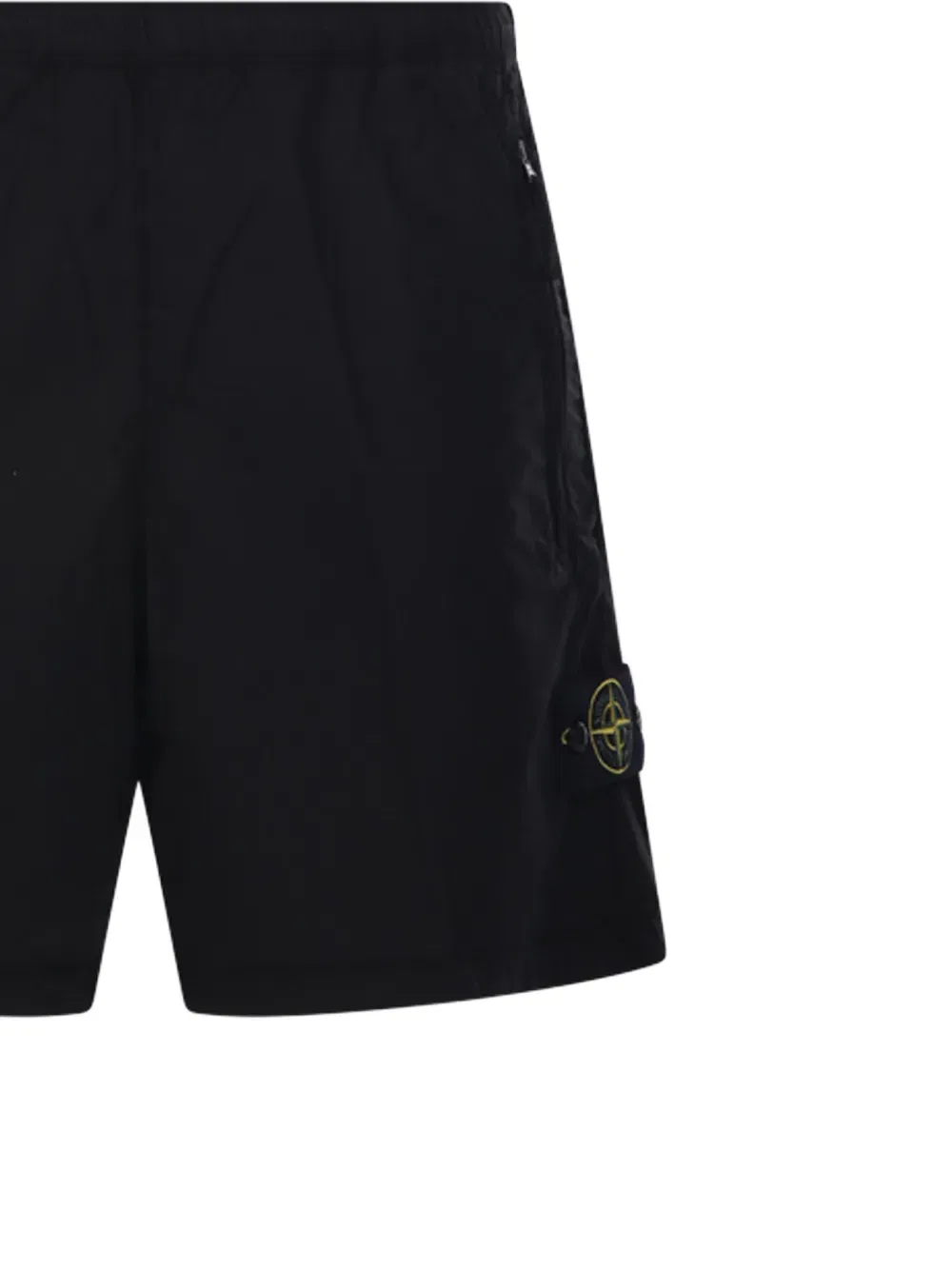Шорты с нашивкой "Компас" Stone Island, черный — фото 4