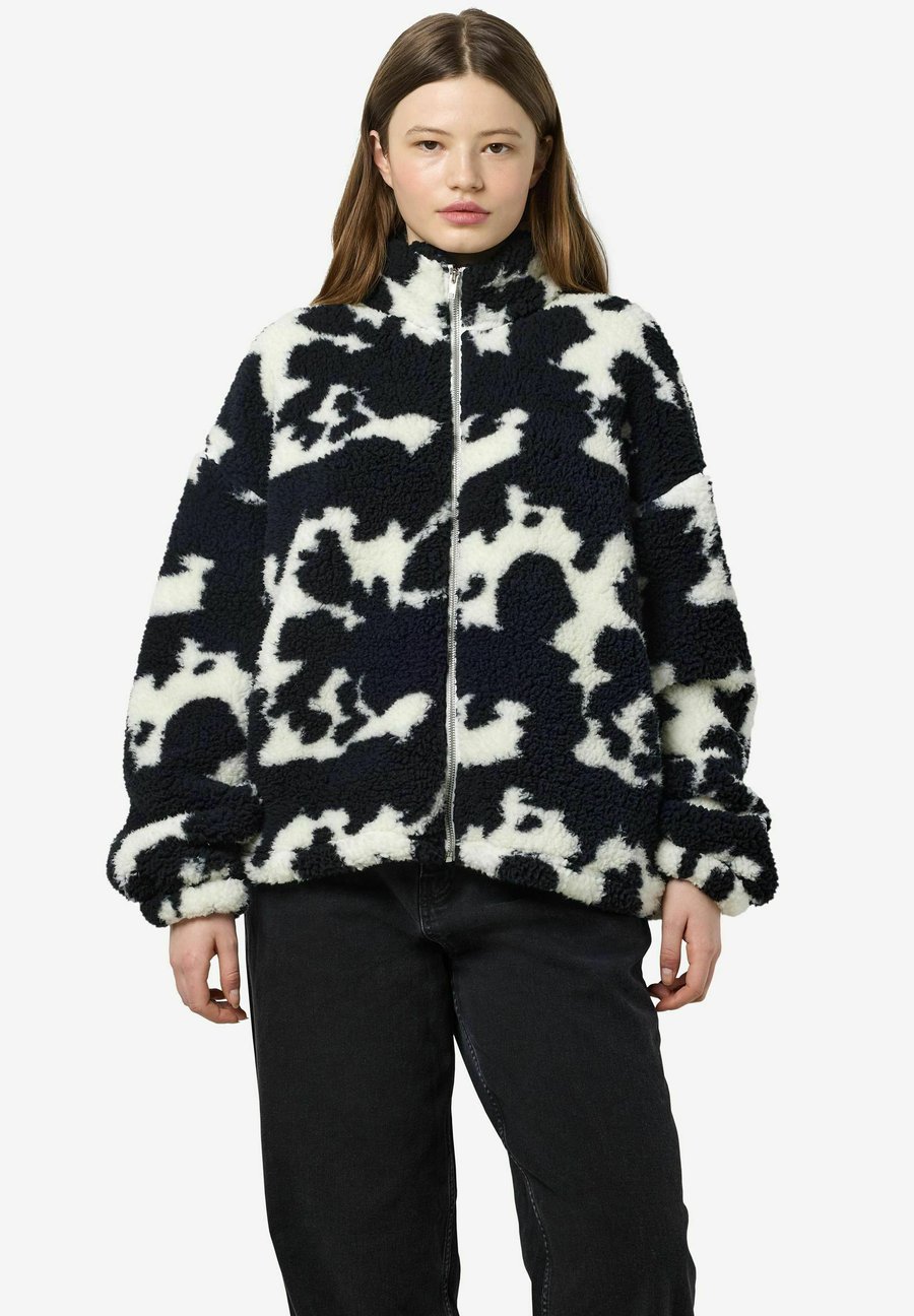 

Флисовая куртка Noisy May GEMUSTERTE, Black