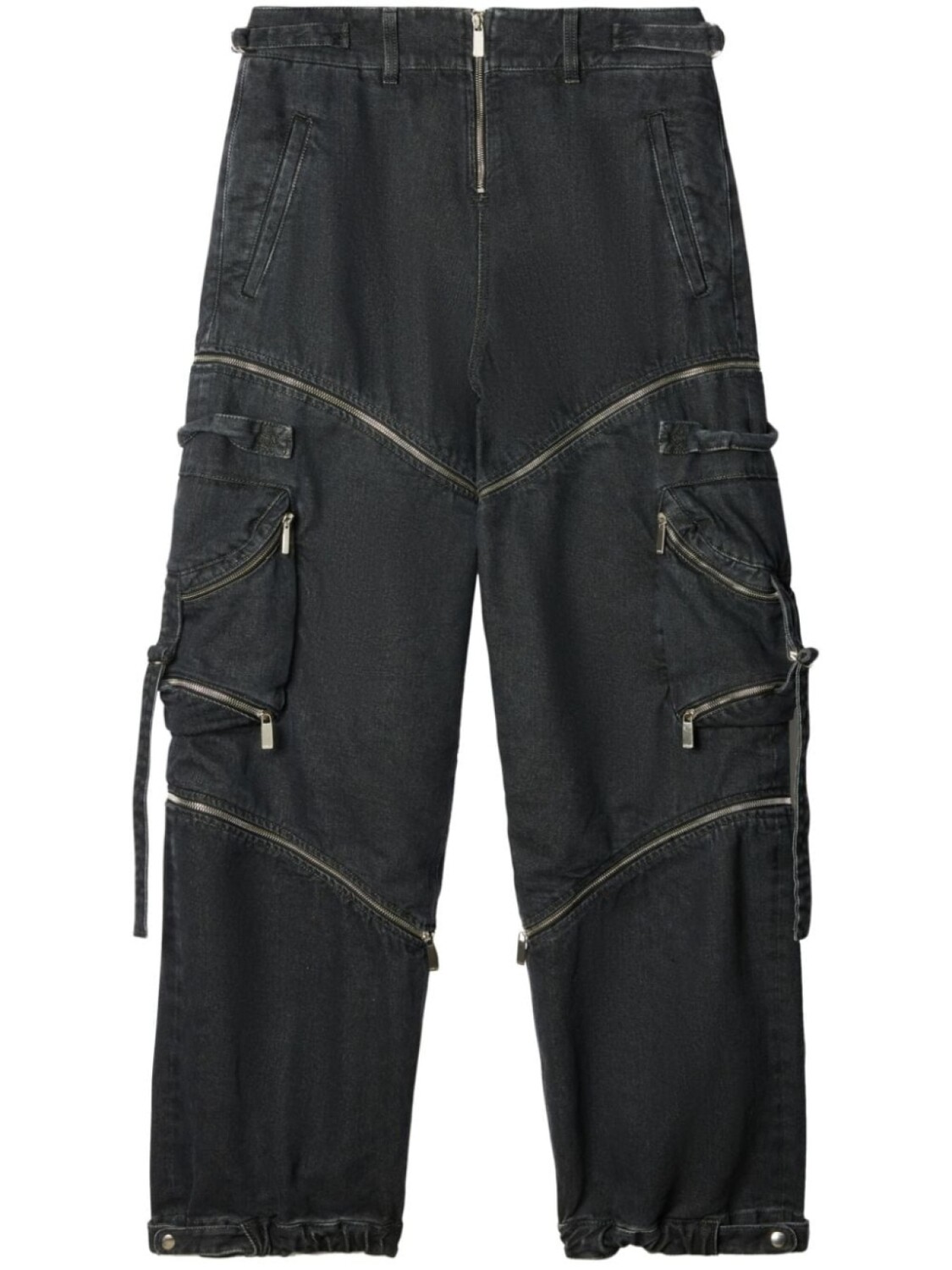 

Off-White джинсы карго с молниями, серый