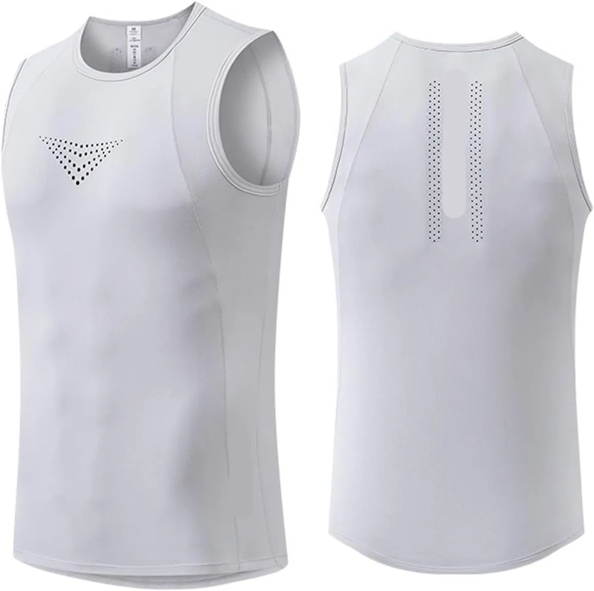 Мужской топ Mesh Breathable, серый