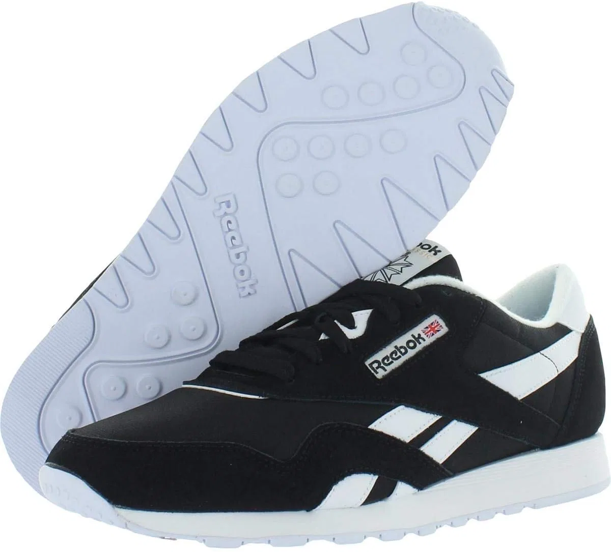 Кроссовки теннисные Reebok Court Advance, черные, Black/Black/White — фото 3