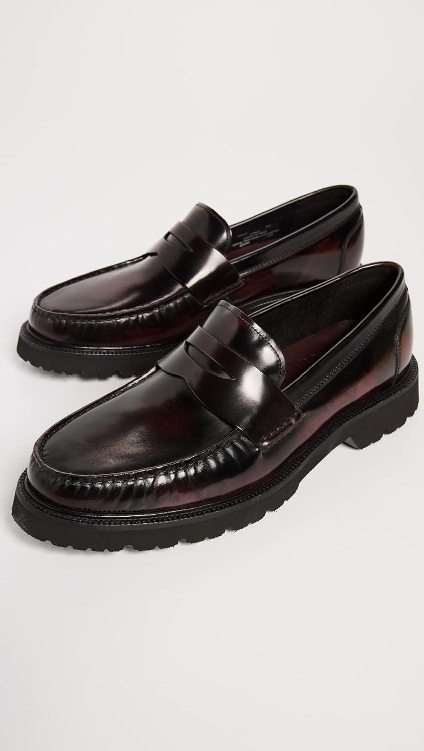 Мужские лоферы Cole Haan American Classics Penny, черный/бордовый — фото 3