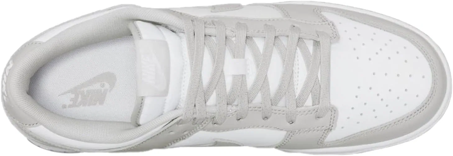 Кроссовки мужские Nike Dunk Low Retro, белый/серый — фото 3
