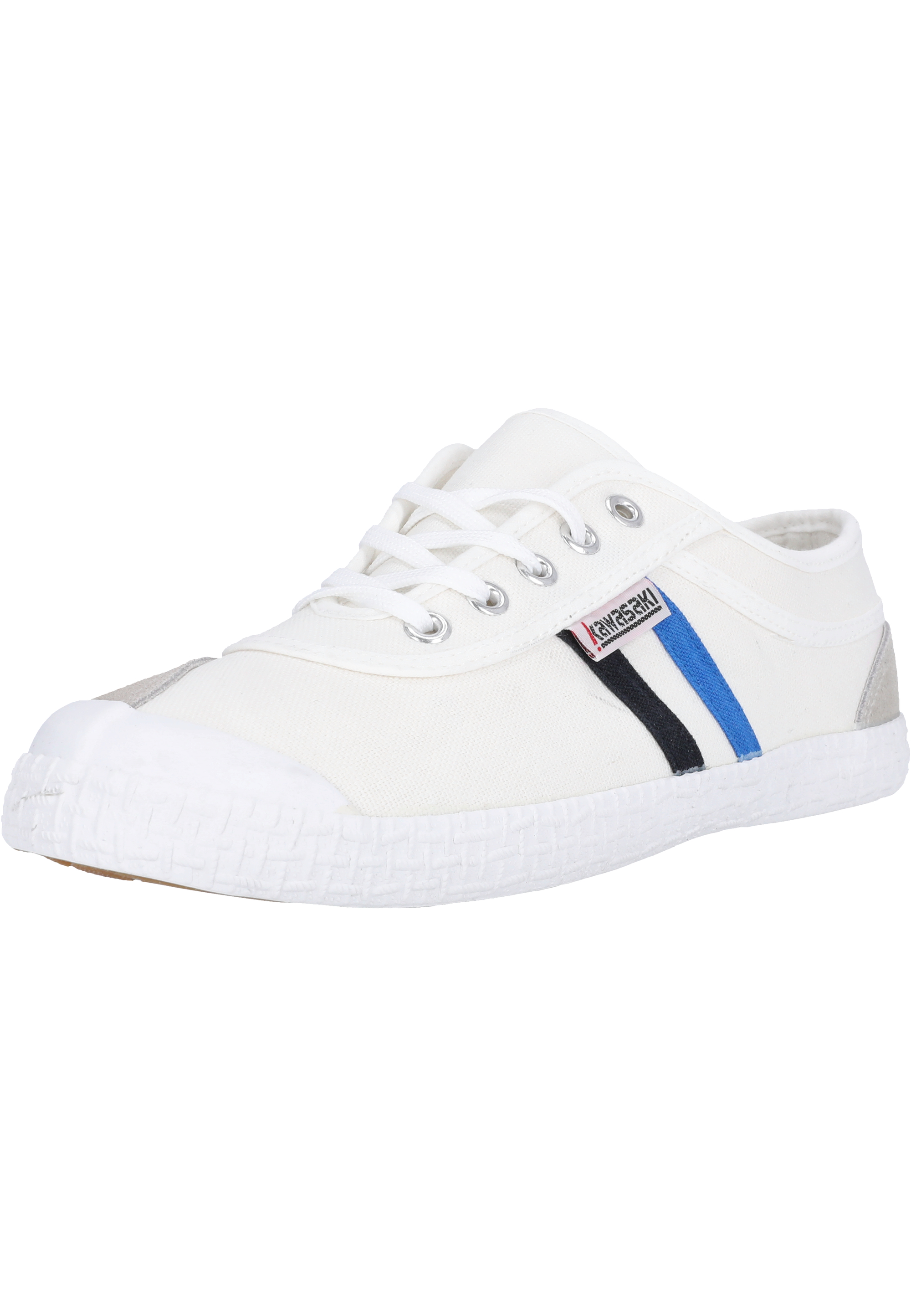 

Низкие кроссовки Kawasaki Retro Canvas, цвет 1002 White+Blue/black