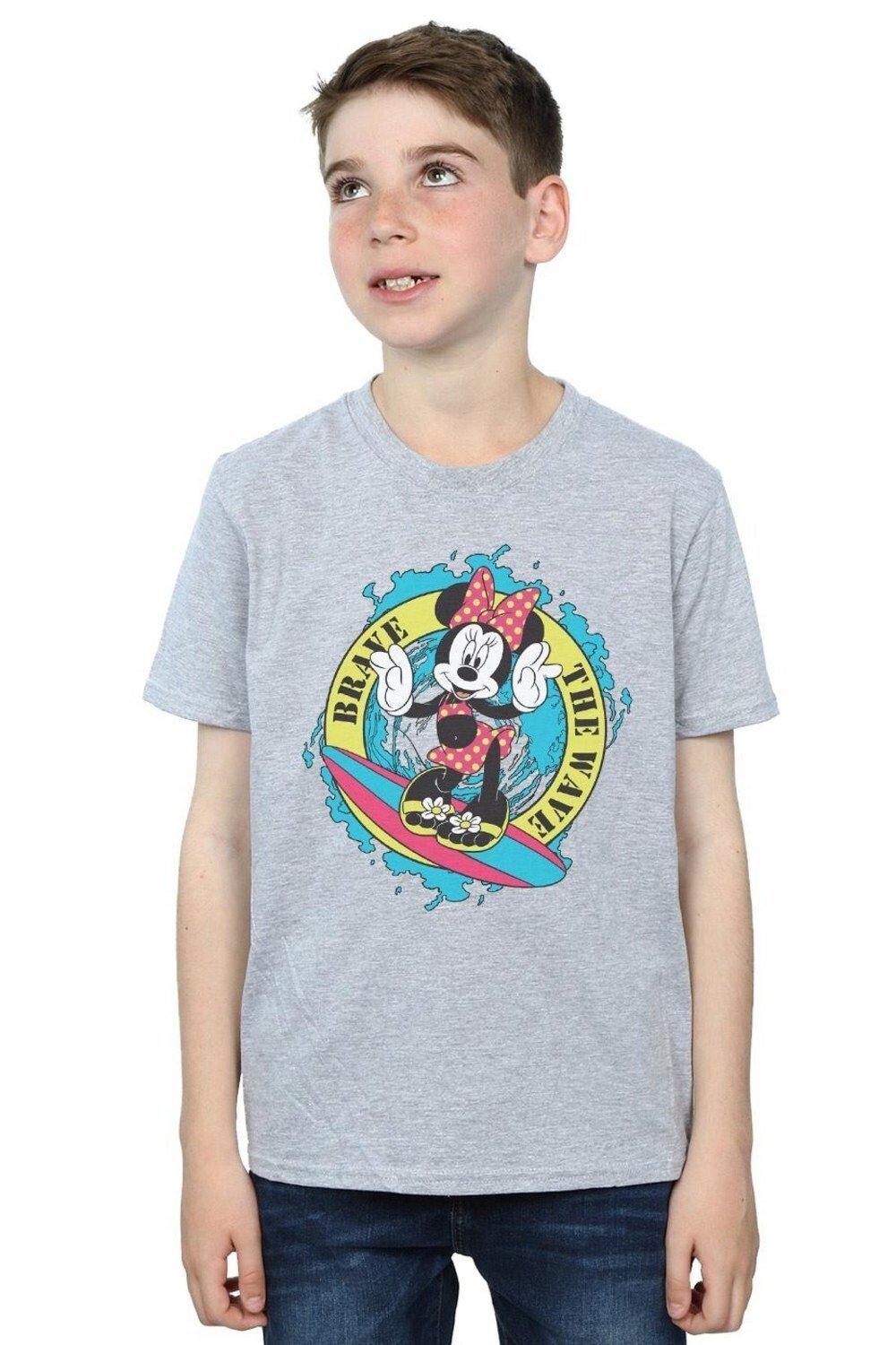 

Футболка «Храбрая волна» с Минни Маус Disney, серый