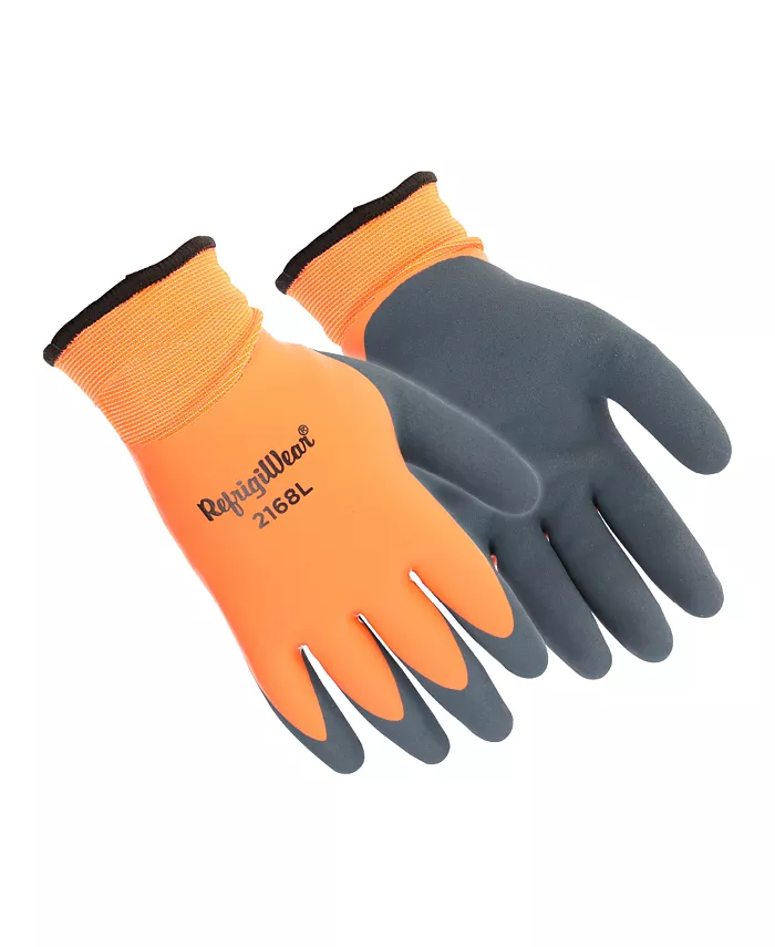 

Мужская перчатка Dual-Layer Waterproof Double Dip - защита от экстремального холода, превосходное сцепление, утепленная подкладка Heavy Brushed Acrylic Liner Refrigiwear, оранжевый