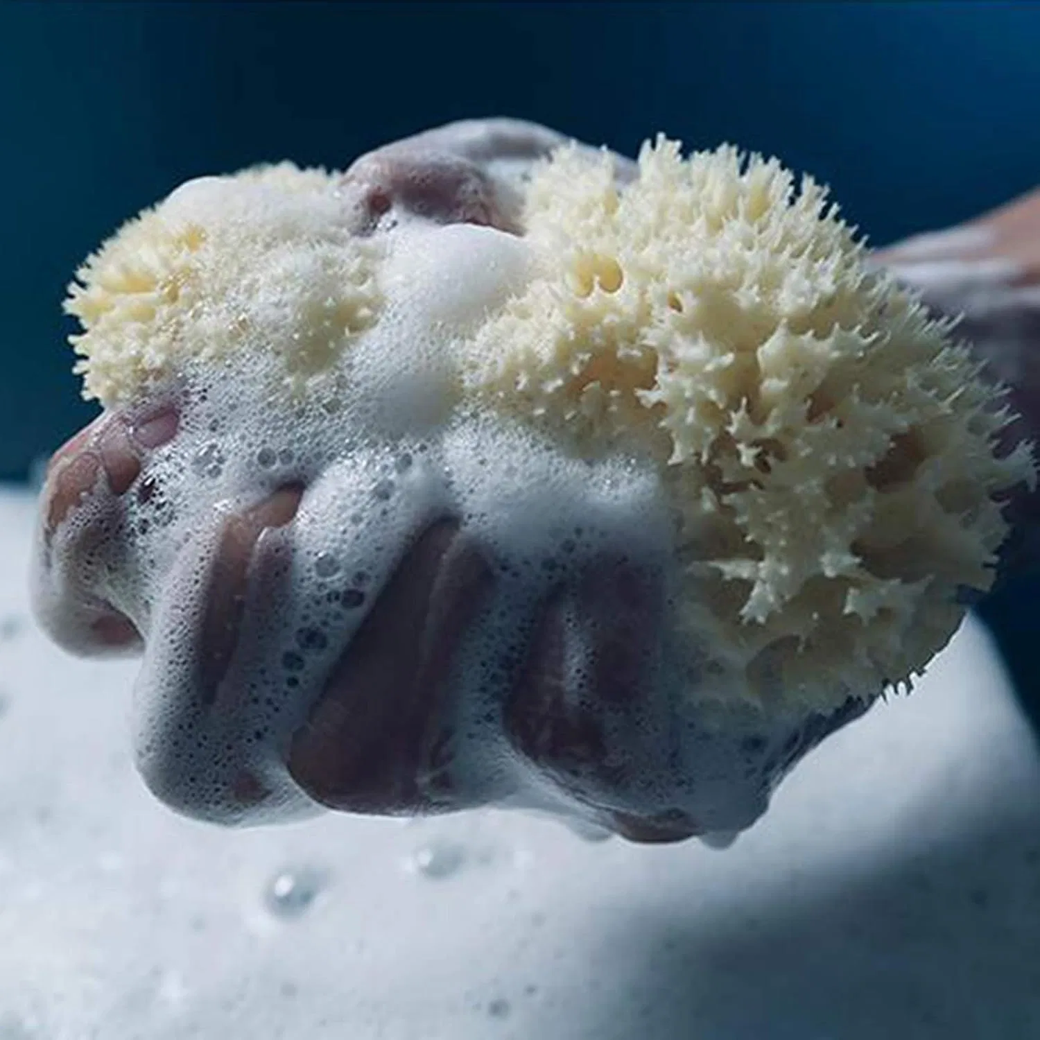 Спонж для лица из морской губки Wistom, 1 шт, желтый — фото 4